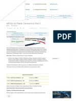 MCQs in Plane Geometry Part I
