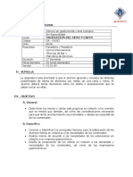 2 - Produccion Del Menu y La Carta 