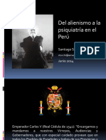 Del Alienismo A La Psiquiatría en El Perú