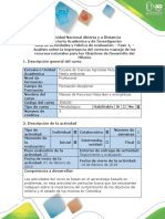 Unidad 1, Fase 1 Evaluación Inicial.