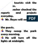 Many Tourists Visit The The Teacher Checked The: Philippines. Reports and Projects Everyday