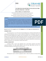 Design and Analysis of Process Parameters On Multistage Wire Drawing Process-A Review