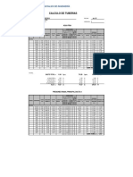 Calculo de Tuberia Agua Potable Hotel PDF