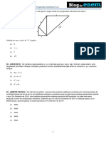 Álgebra Progressão Aritmética PA