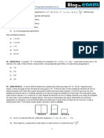 Álgebra Progressão Geométrica PG