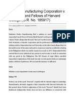 Fredco Manufacturing Corporation v. President and Fellows of Harvard College (G.R. No. 185917)