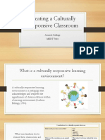 Creating A Culturally Responsive Classroom