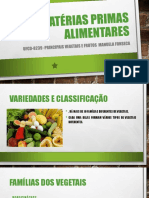 2 - Matérias Primas Alimentares VEGETAIS