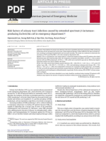 Risk Factors of Urinary Tract Infection Caused by Extended Spectrum