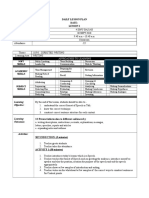 Daily Lesson Plan Date: Lesson 1: Approaches To Learning