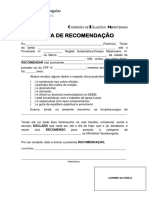 Carta de Recomendação