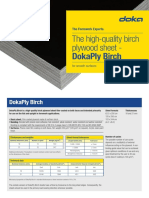 Doka Birch Plywood Specs - 18 MM