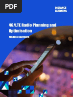 4G LTE Radio Planning and Optimisation - Module Contents (Nov 16)