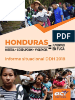 Honduras Informe Situacional de Defensores DDHH 2018