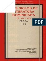 Dos Siglos de Literatura Dominicana (S. XIX - XX) Prosa (II) PDF