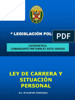 Ley de Carrera y Situación Del Personal PNP