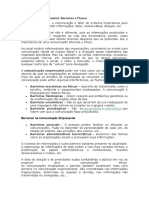 Artigo - Comunicação Empresarial - Barreiras e Fluxos