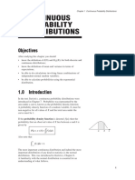 1 Continuous Probability Distributions: Objectives