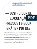 Ejaculaçao Precoce Exercicios - Destruidor de Ejaculação Precoce Infalível