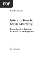 Sandro Skansi - Introduction To Deep Learning. From Logical Calculus To Artificial Intelligence (2018, Springer)