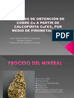 Proceso de Obtención de Cobre Cu A Partir