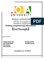 Koya University: Gel Strength