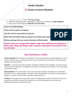 Year 10 : Media Studies Exam Revision Booklet