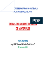 Tablas de Cuantificación PDF