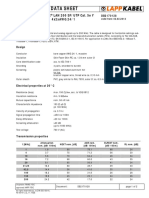 Data Sheet: Unitronic Lan 200 Sf/Utp Cat. 5E Y 4x2xAWG 24/1