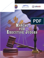 Philippines Manual For Execuitive Judges 2009 PDF