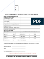 B16 Cricket Ground Terms and Conditions