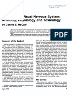 Physiology: The Eye and Visual Nervous System: Anatomy, and Toxicology