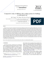 Comparative Study of Different Solar Cooling Systems For Buildings