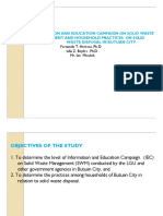 Solid Waste Management and Household Practices in Butuan City