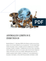 Animales Limpios e Inmundos