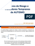 Factores de Riesgo e Indicadores Tempranos de Autismo (Mayo 2015)