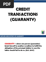 Guaranty and Surety