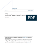 Methods To Validate Nursing Diagnoses