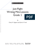 Just Right Mini Lesson Comprehension G1 PDF