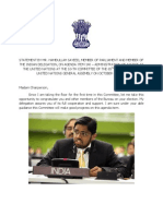 Adv - Hamdullah Sayeed, MP, Lakshadweep at United Nations