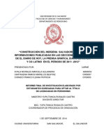 Construcción Del Indígena Salvadoreño en Los Medios PDF