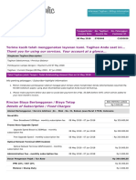 Terima Kasih Telah Menggunakan Layanan Kami. Tagihan Anda Saat Ini... Thank You For Using Our Services. Your Account at A Glance..