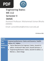 Engineering Statics ME-112 Semester ІІ Smme