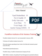 Sales Manual: Vipul Brahmbhatt 10 Pavit Gandhi 25 Dolly Marvania 44 Jyoti Shau 73 Vivek Singh 101 Amrita Narang (MMS) 34