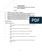 Chapter 2 Introduction To Cost Behavior and Cost-Volume Relationships