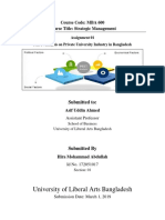 PEST Analysis of Private University