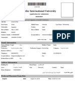 Misr International University: Personal Data