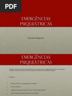 Aula 10 - Emergências Psiquiátricas