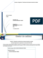 Taller Semana 1 Diagnóstico y Planificación Del Sistema de Gestión de Calidad Gestor de Calidad