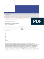 Petroleum Refining Process: Home About Contributors Tutorials FAQ